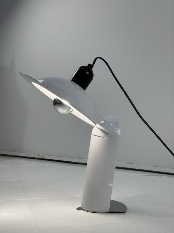 White Table Lamp, Stilnovo, 1970s - Imagen 3