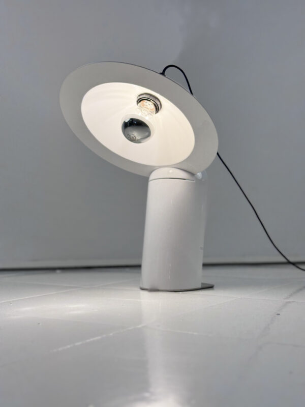 White Table Lamp, Stilnovo, 1970s - Imagen 2